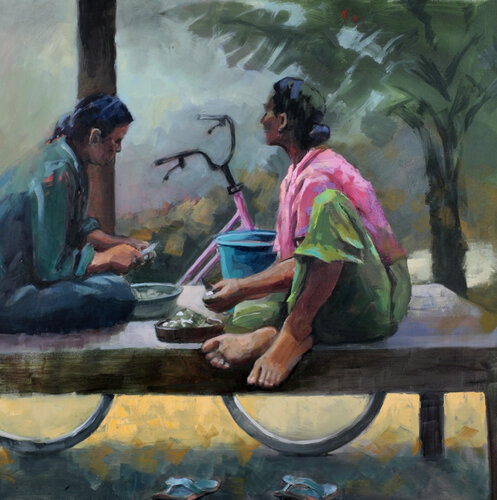 Préparation culinaire by Florence Dias-Looten, Painting for Sale on Select