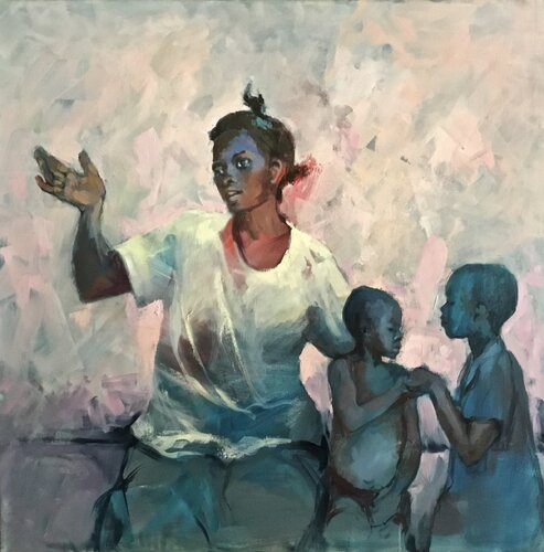Fatou by Florence Dias-Looten, Painting for Sale on Select