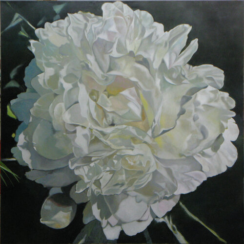White Peony by richard jurtitsch, Painting for Sale on Select
