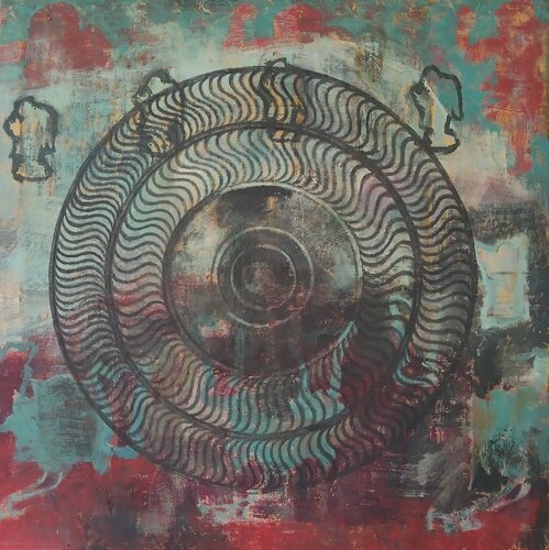 Schmuckscheiben by richard jurtitsch, Painting for Sale on Select