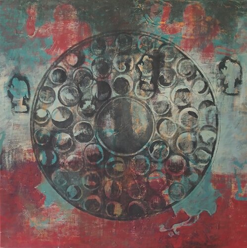 Schmuckscheiben by richard jurtitsch, Painting for Sale on Select