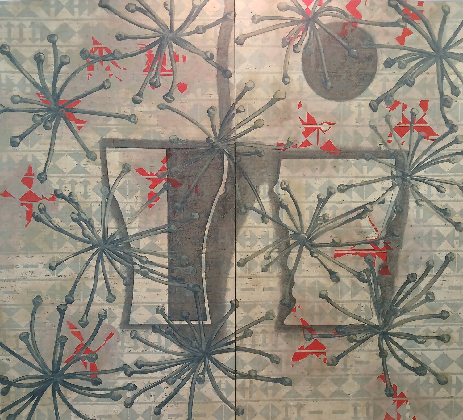 Laserpitum Siler ( zweiteilig) richard jurtitsch Original painting for sale