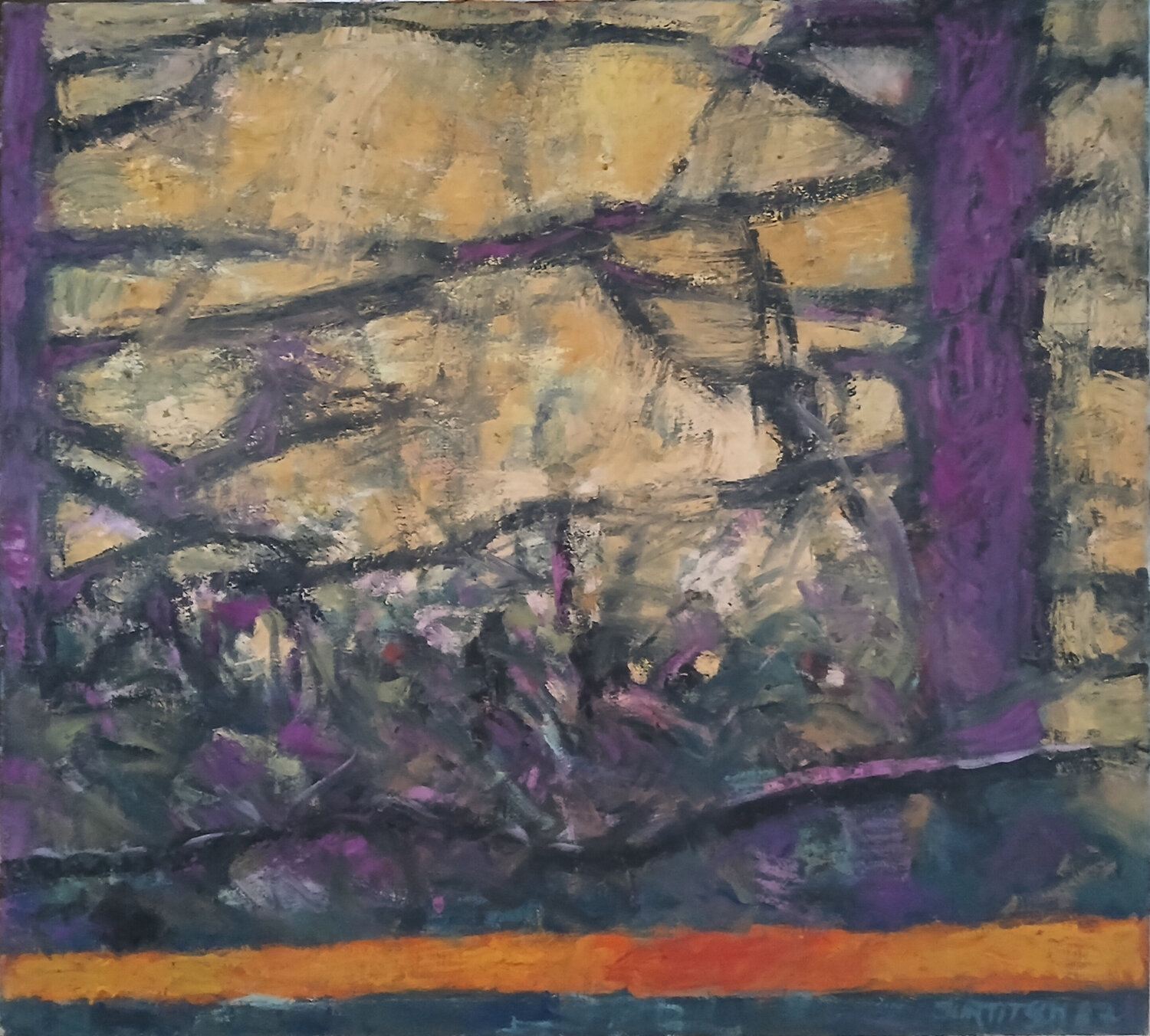 Neben der Strasse richard jurtitsch Original painting for sale