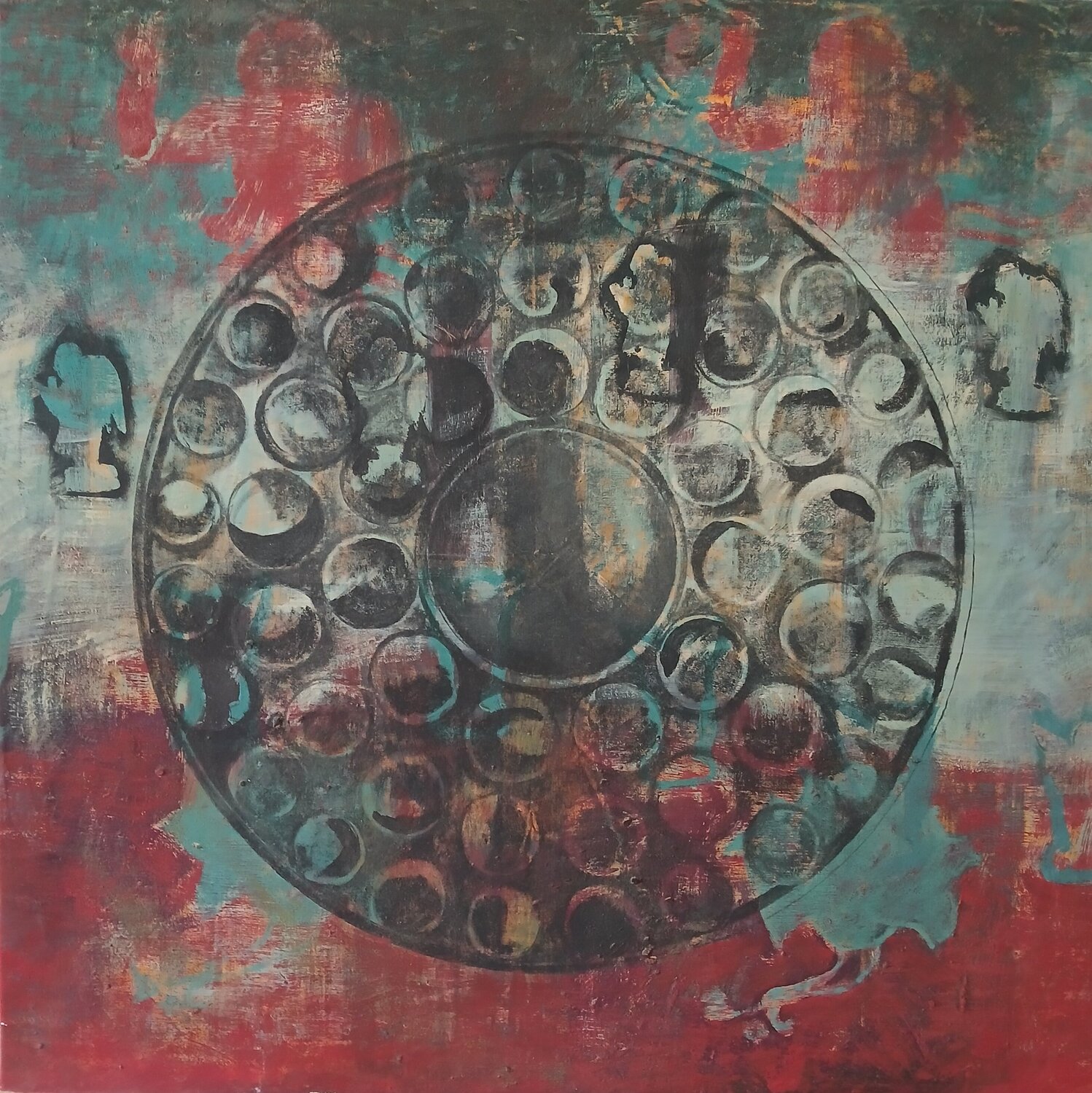 Schmuckscheiben richard jurtitsch Original painting for sale