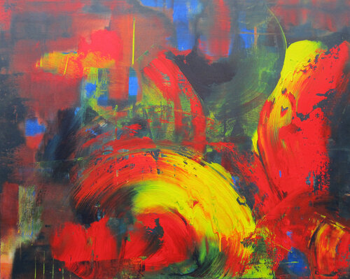 Farbfluss by Kerstin Franz, Painting for Sale on Select