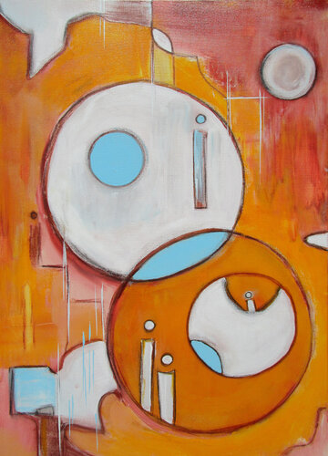 Lebensfreude 1 by Kerstin Franz, Painting for Sale on Select