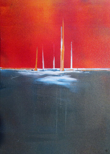 Sea 3 by Kerstin Franz, Painting for Sale on Select