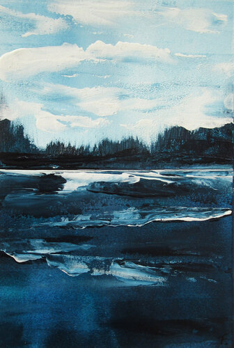 Meeresträume 3 by Kerstin Franz, Painting for Sale on Select