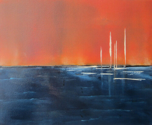 Sea 8 by Kerstin Franz, Painting for Sale on Select
