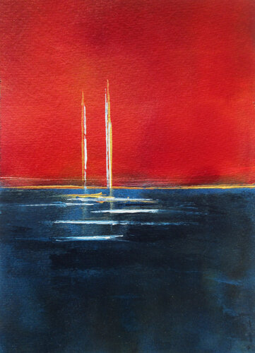 Sea 10 by Kerstin Franz, Painting for Sale on Select