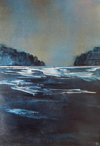Moonlight 3 by Kerstin Franz, Painting for Sale on Select