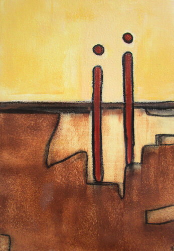 geerdet 1 by Kerstin Franz, Painting for Sale on Select
