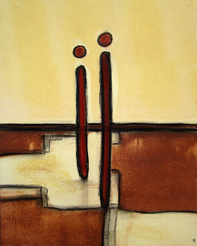 geerdet 2 by Kerstin Franz, Painting for Sale on Select