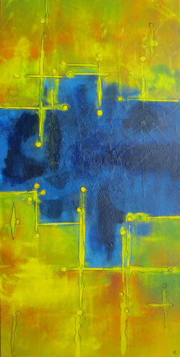 Netzwerke 1 by Kerstin Franz, Painting for Sale on Select