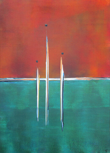 colorfield life 13 by Kerstin Franz, Painting for Sale on Select