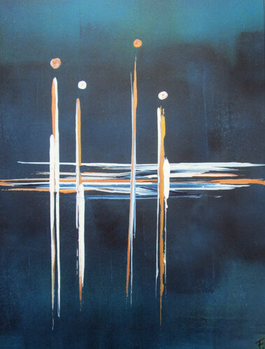 colorfield life 15 by Kerstin Franz, Painting for Sale on Select