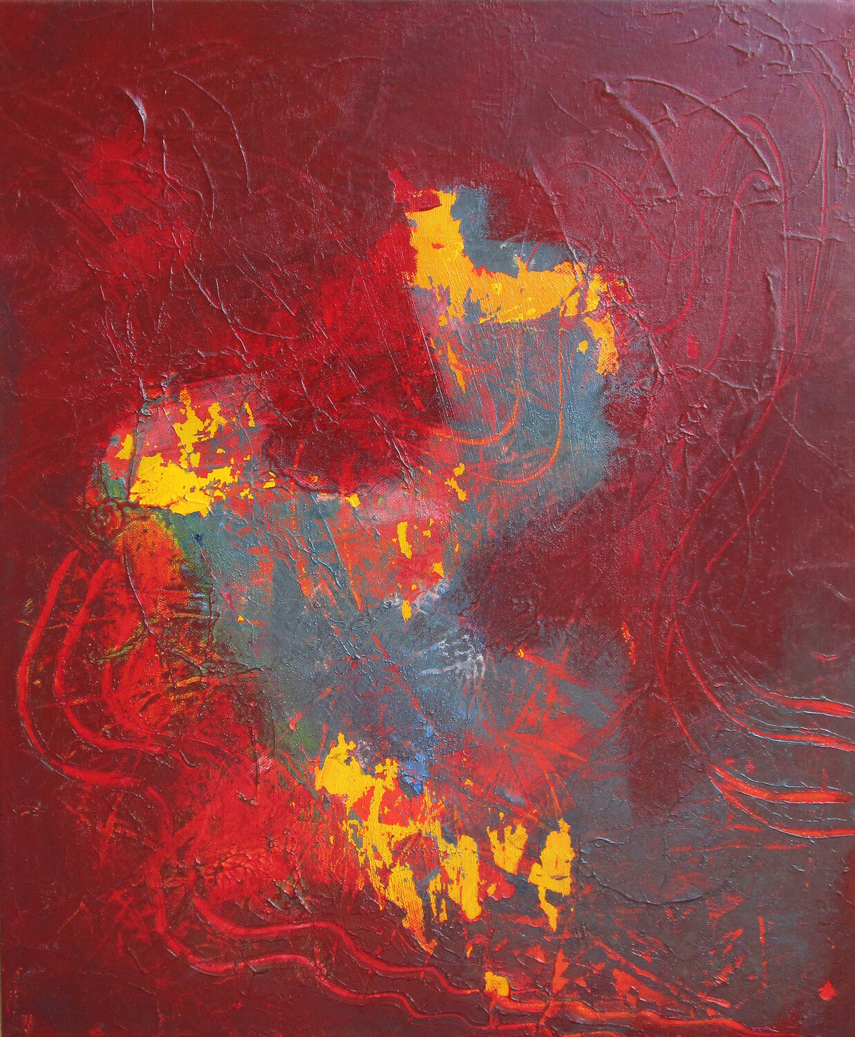 Das Leben ist bunt 2 Kerstin Franz Original painting for sale