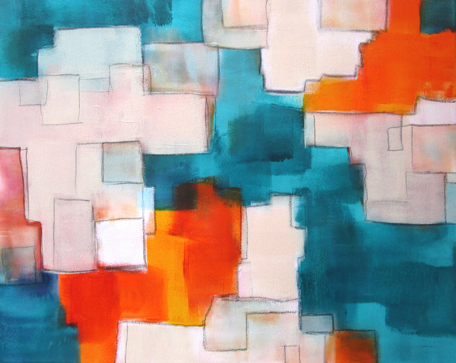 positiv vibes 4 Kerstin Franz Original painting for sale