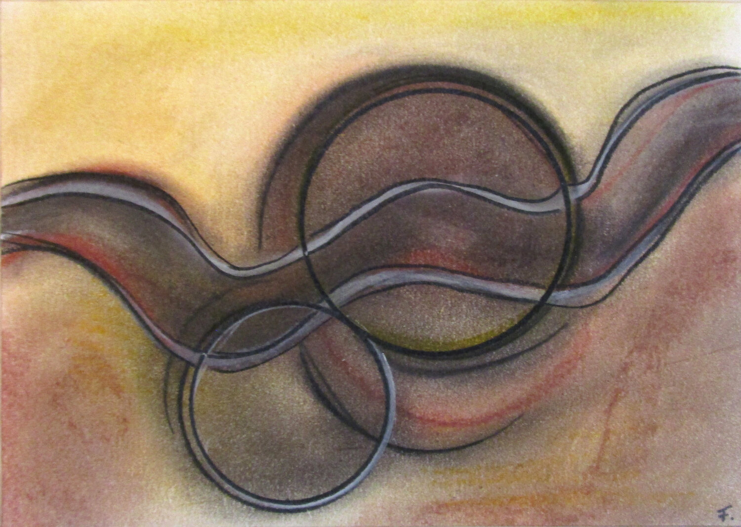 Circles 1 Kerstin Franz Original painting for sale