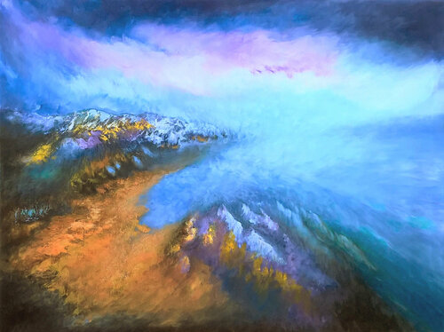 Am See by Meng Xi Hauenstein, Painting for Sale on Select