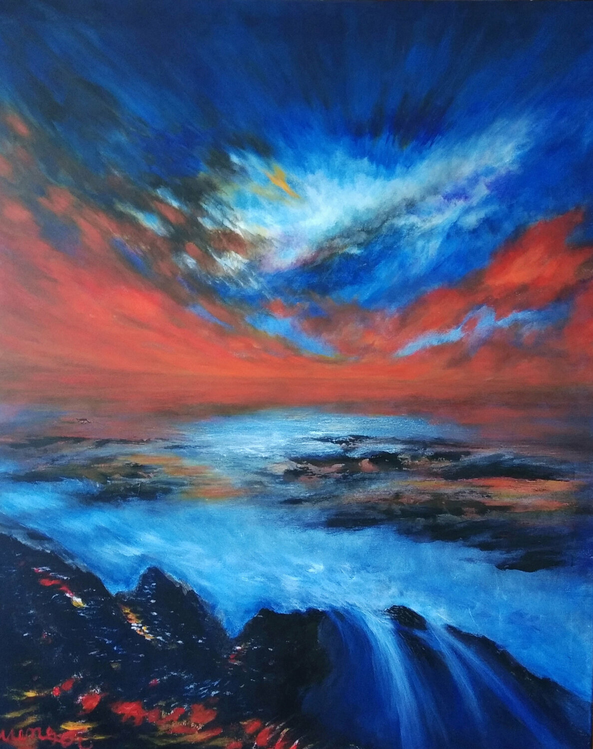 AM MEER Meng Xi Hauenstein Original painting for sale