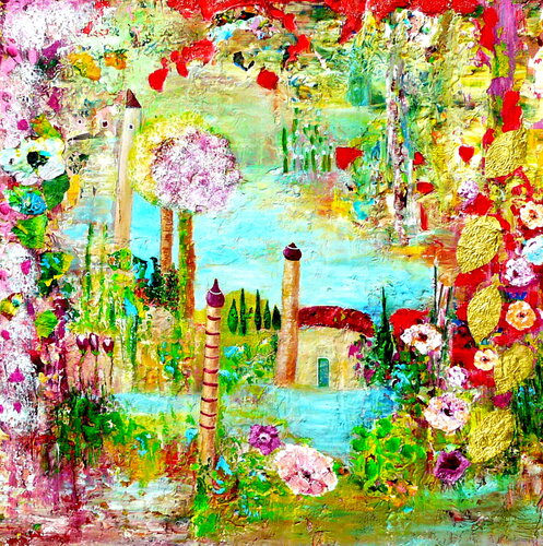 Aussicht (2) by Blanka Mandel, Painting for Sale on Select