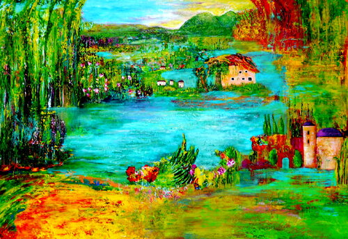 Traumland by Blanka Mandel, Painting for Sale on Select