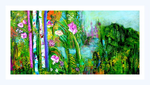 Die Wiederentdeckung des Paradieses (2) by Blanka Mandel, Painting for Sale on Select