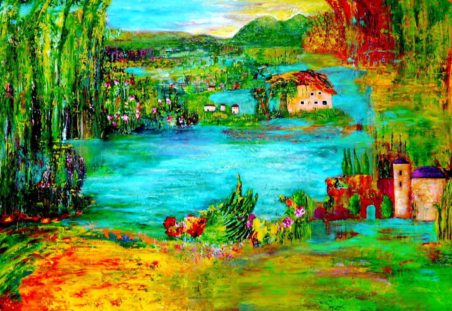 Traumland Blanka Mandel Original painting for sale