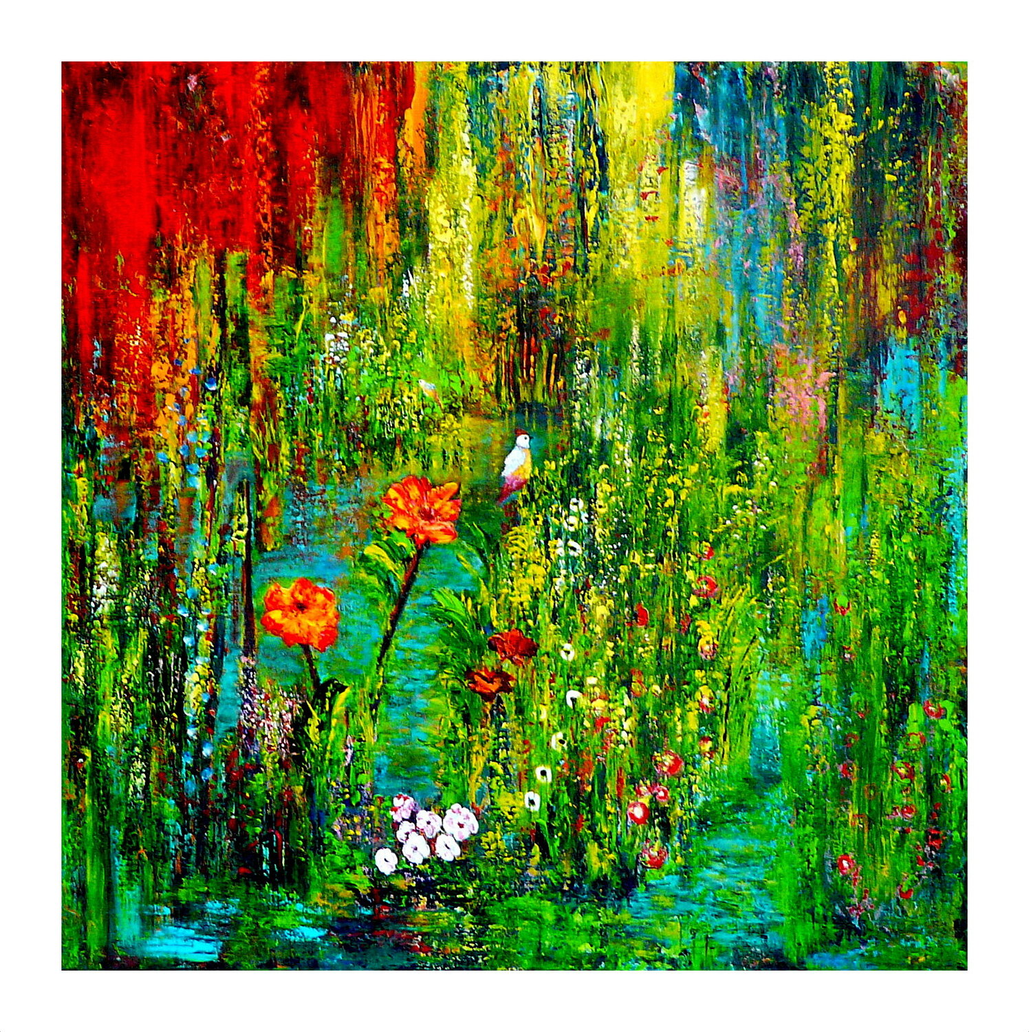 Paradiesgarten (60) Blanka Mandel Original painting for sale