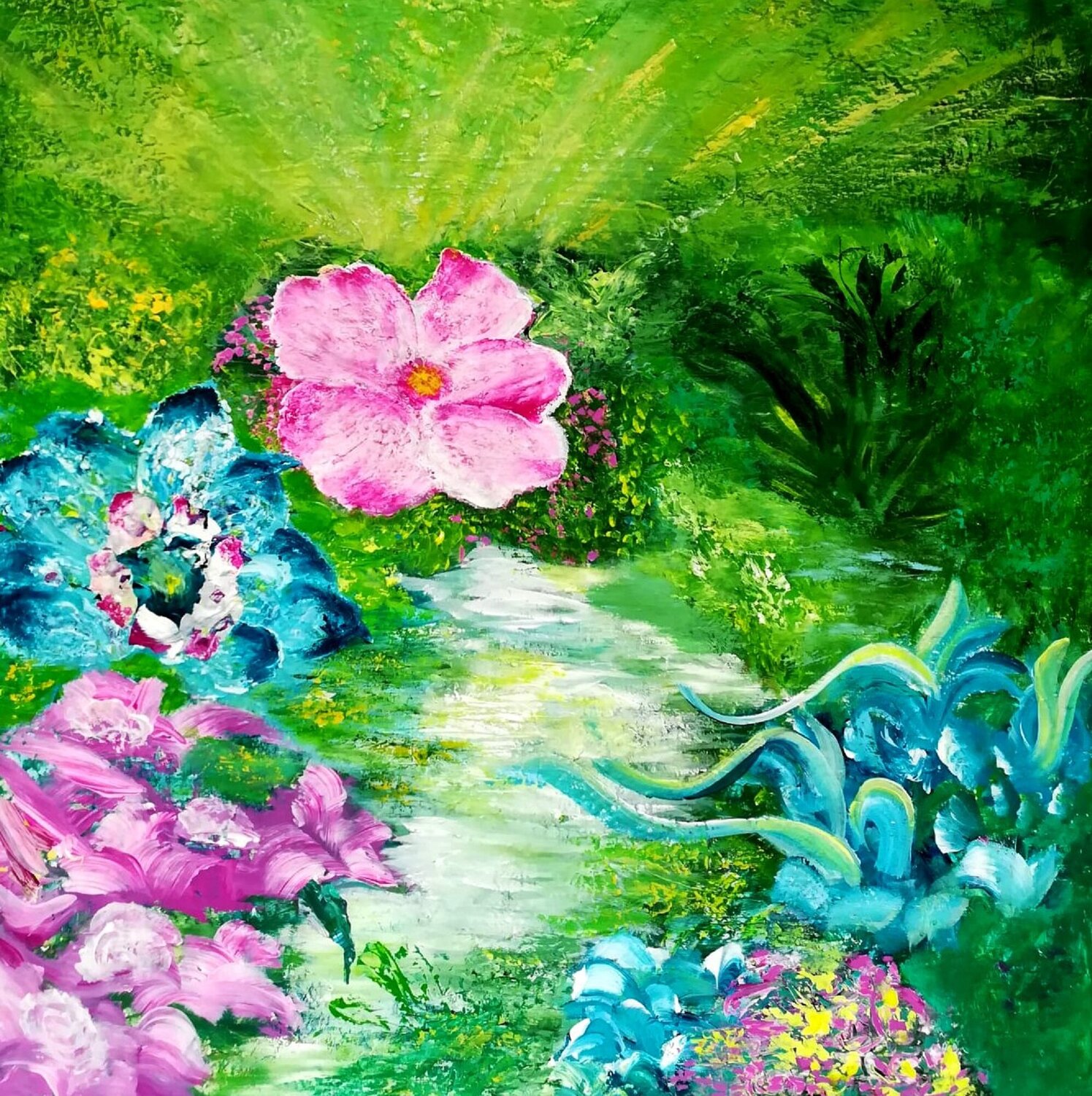 Light in my soul Blanka Mandel Original painting for sale