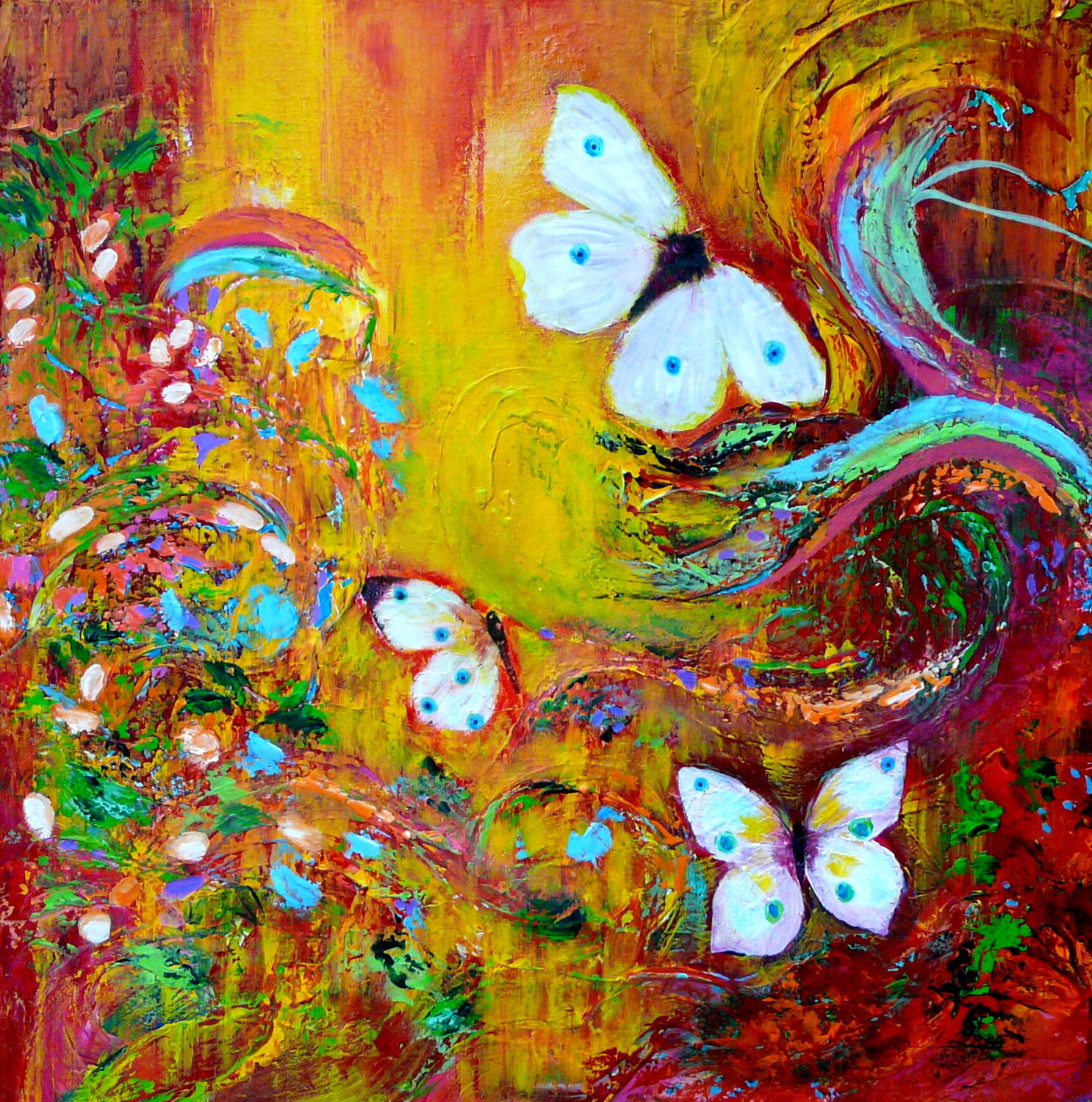 Von Freiheit und Wachstum (2) Blanka Mandel Original painting for sale