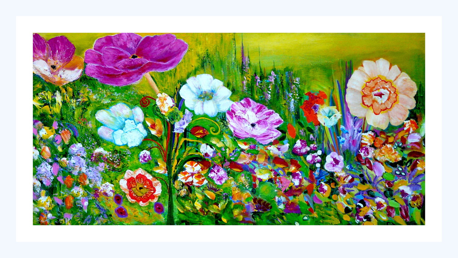 Die Wiederentdeckung des Paradieses (3) Blanka Mandel Original painting for sale