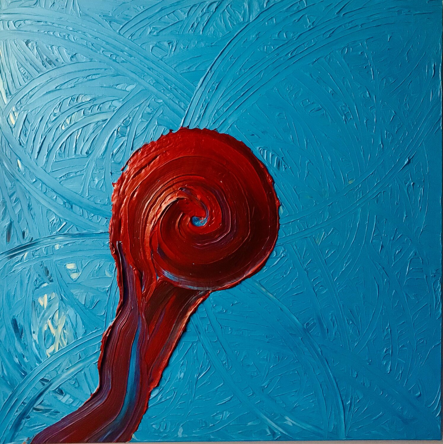 Dragon Placenta Yiannis Kaminis Original painting for sale
