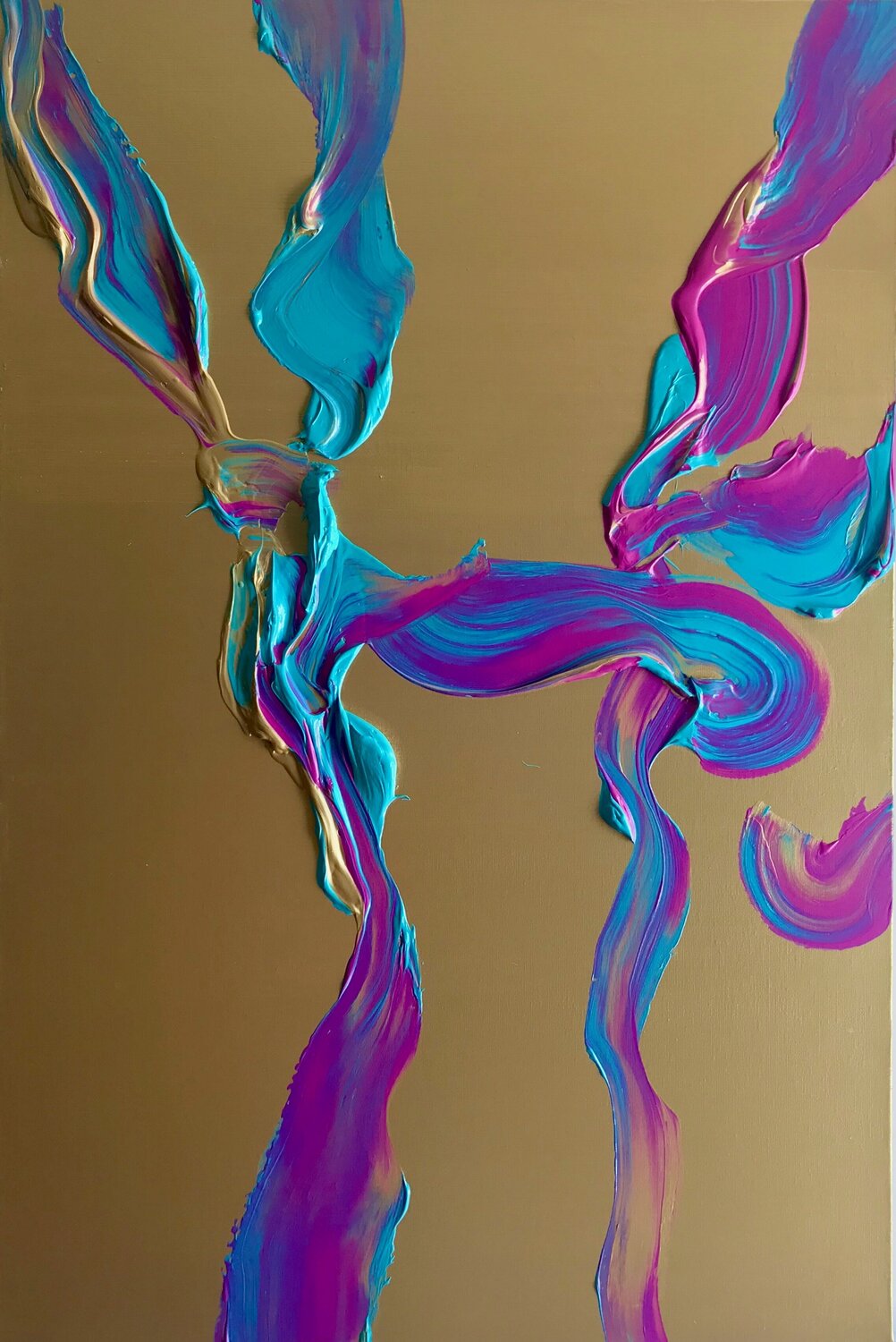 Sun Dancers Yiannis Kaminis Original painting for sale