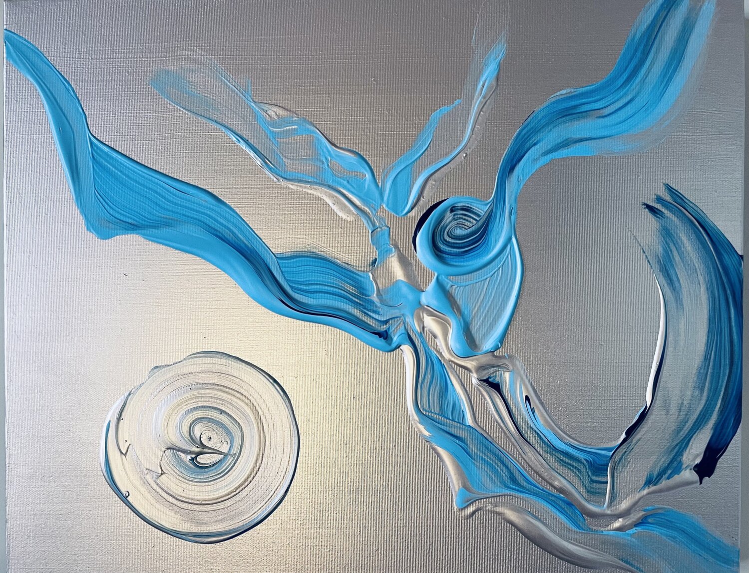 Over the Moon with You Yiannis Kaminis Original painting for sale