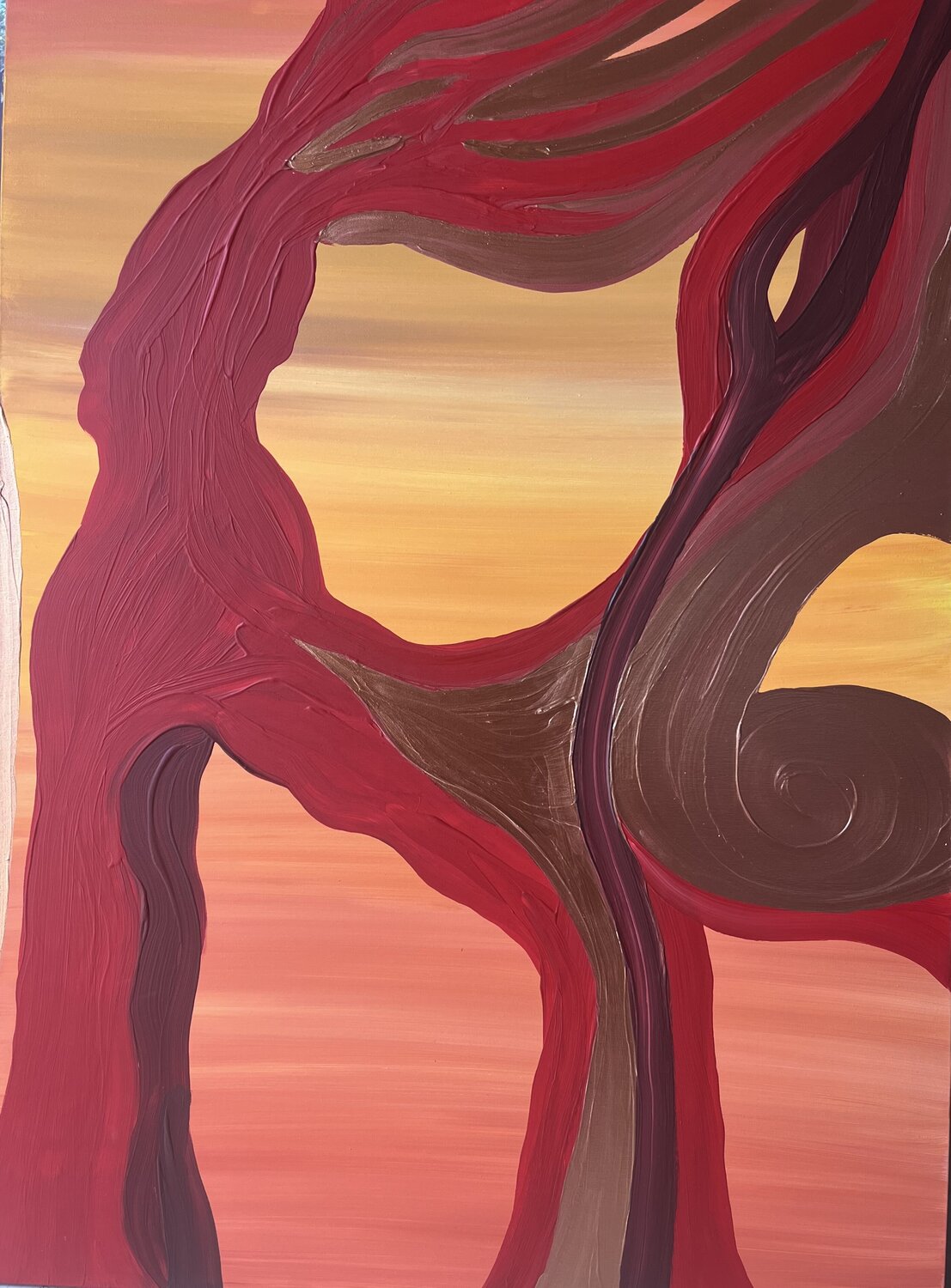 Warrior Will at Sunset Yiannis Kaminis Original painting for sale