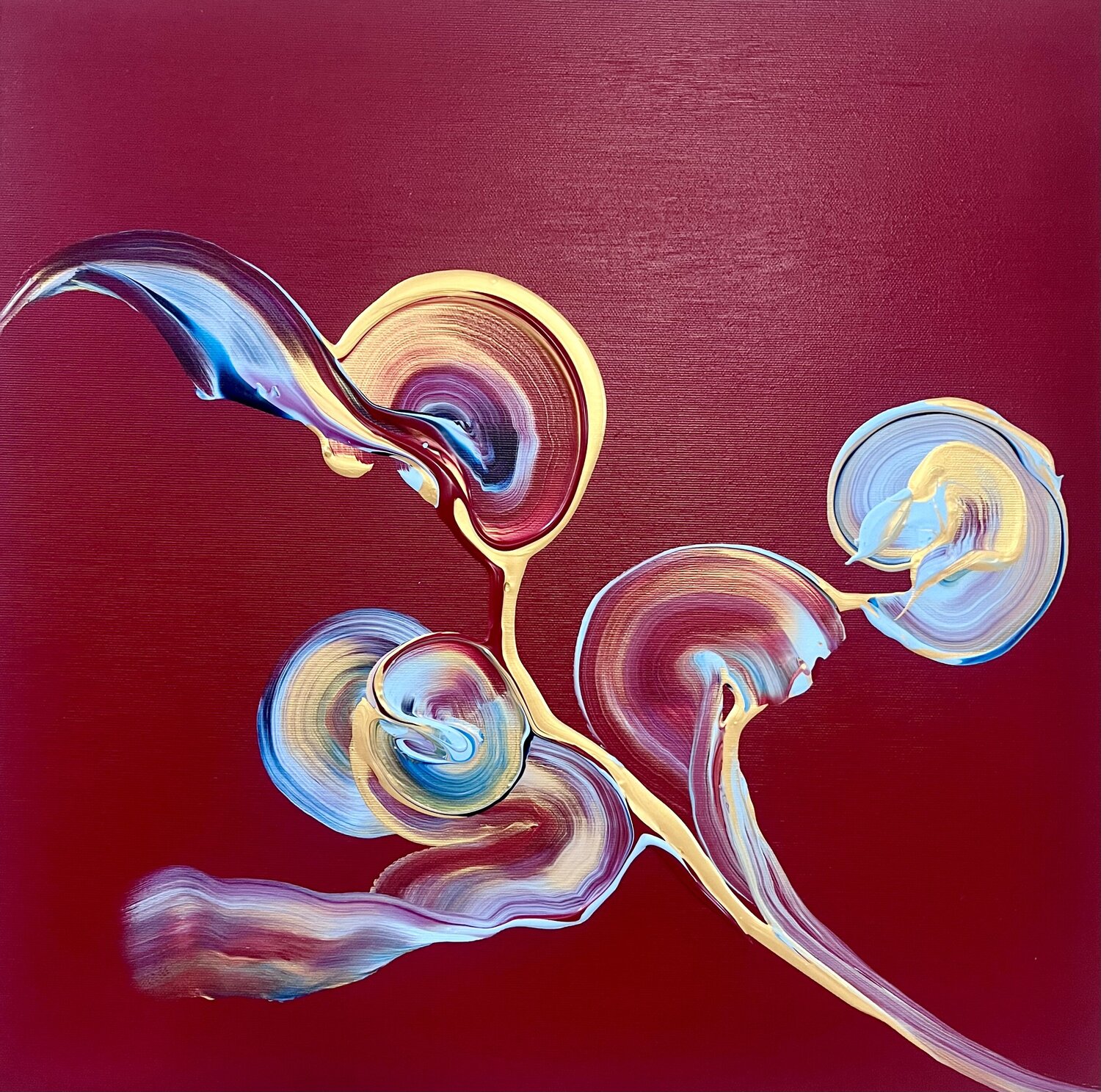 Life Circles Yiannis Kaminis Original painting for sale