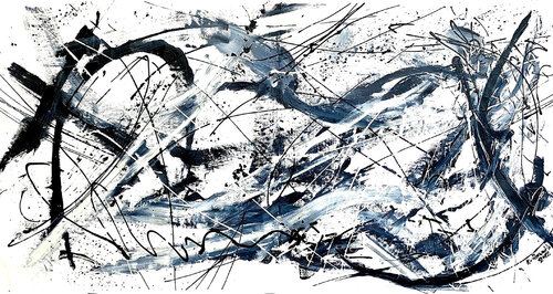 All Around Us (Zen Study) by Krisztina Horvath, Painting for Sale on Select
