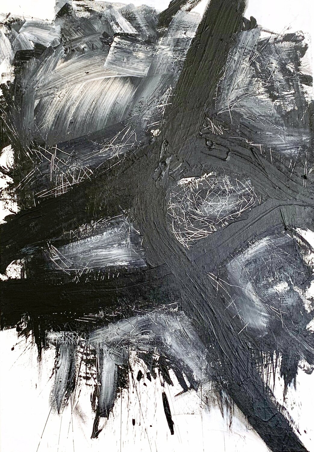 Nocturnes #12 Krisztina Horvath Original painting for sale