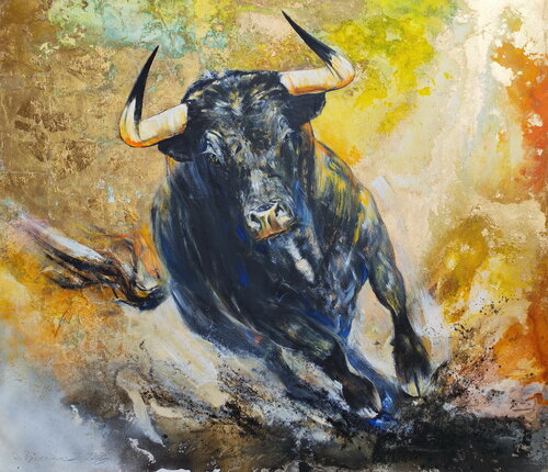 Toro Enérgico by Arno Bruse, Painting for Sale on Select