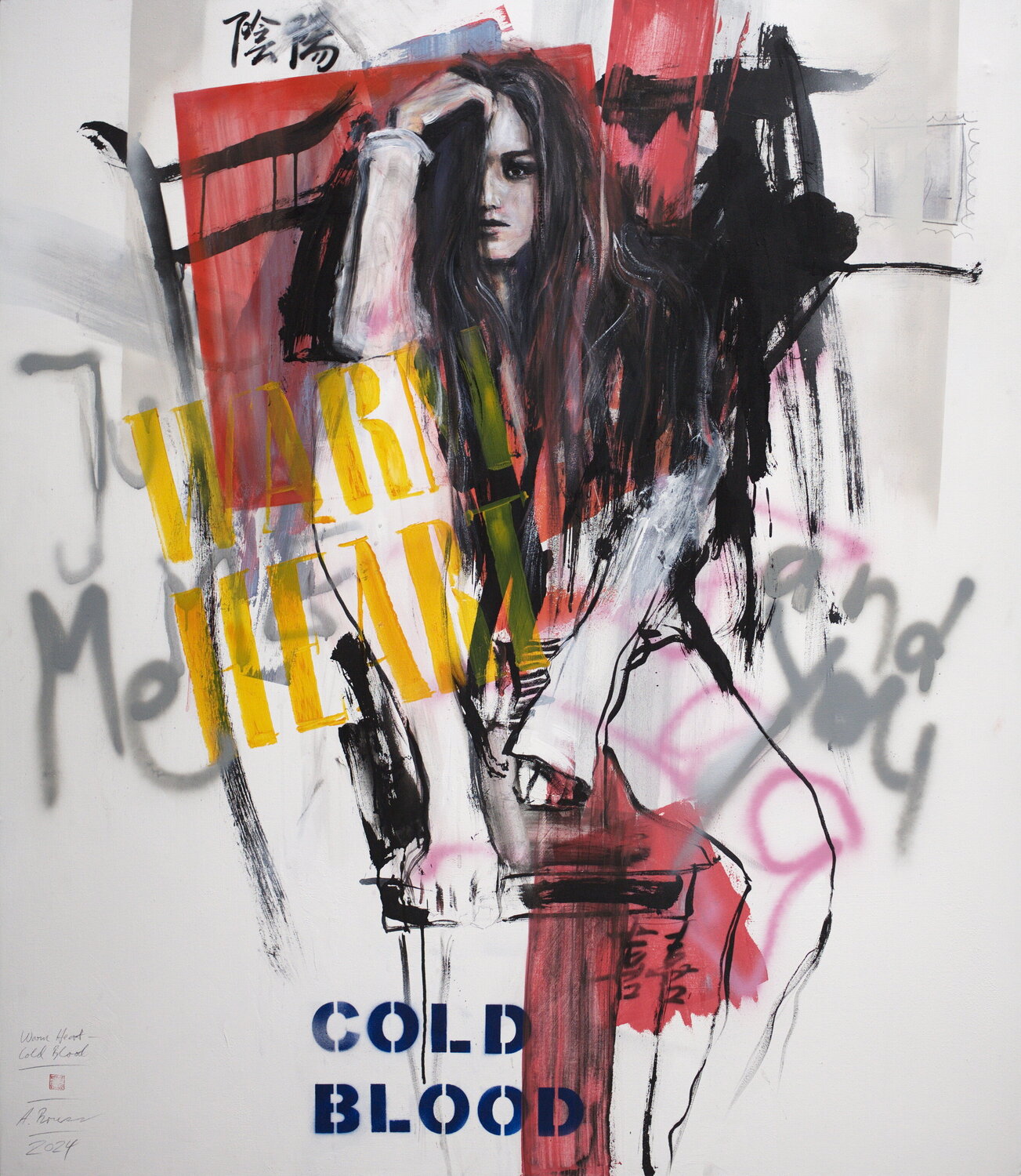 "Warm Heart - Cold Blood" Arno Bruse Original painting for sale