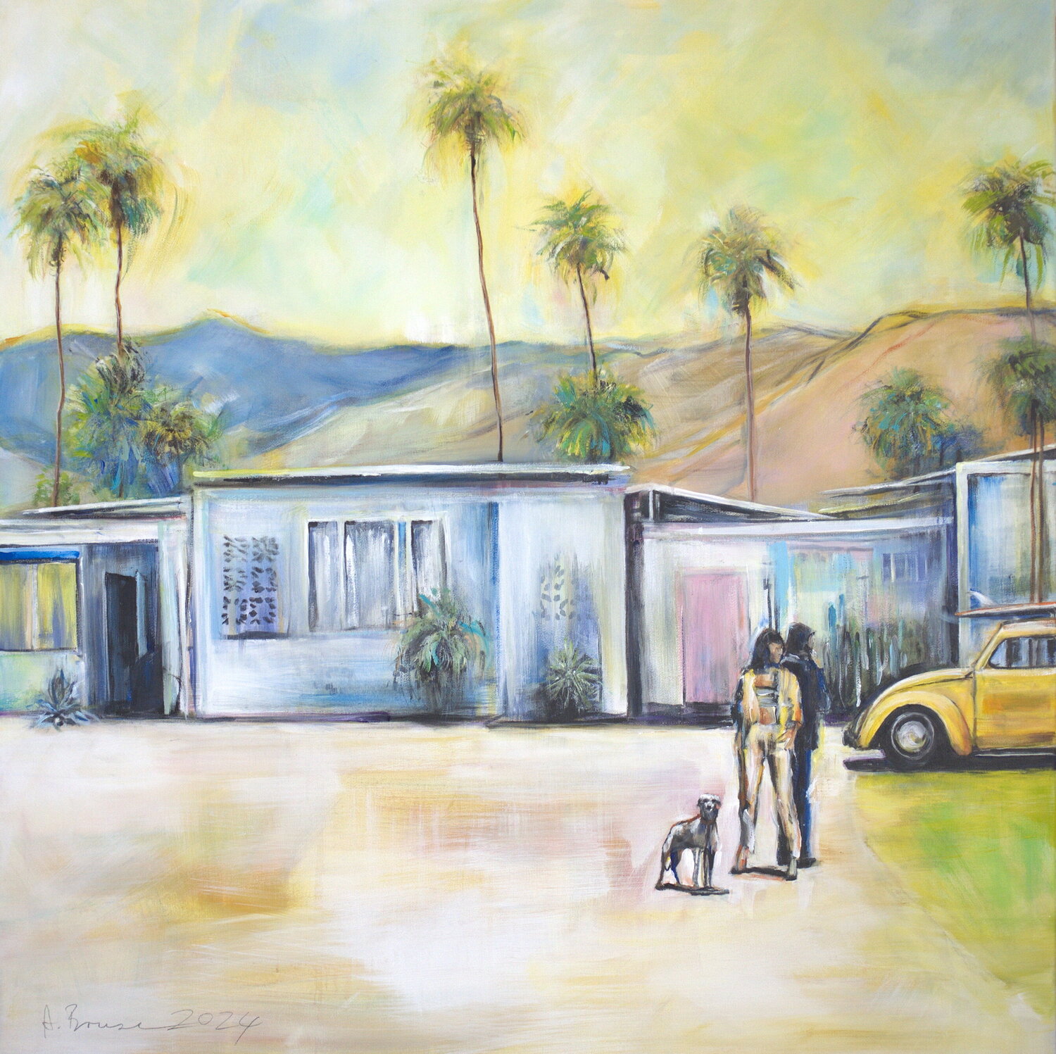 The New Home Arno Bruse Original painting for sale