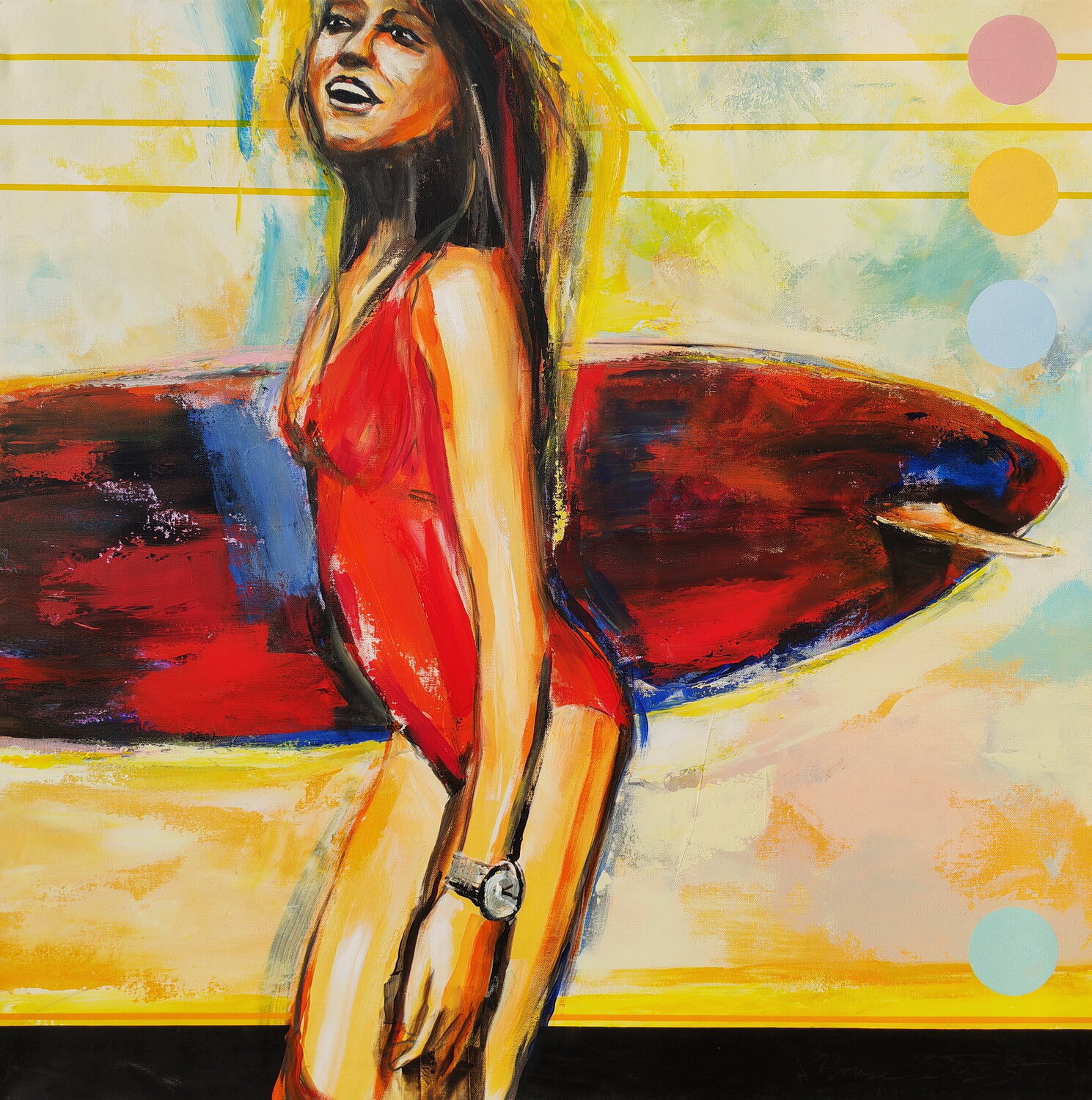 On The Sunny Side Of Life Arno Bruse Original painting for sale