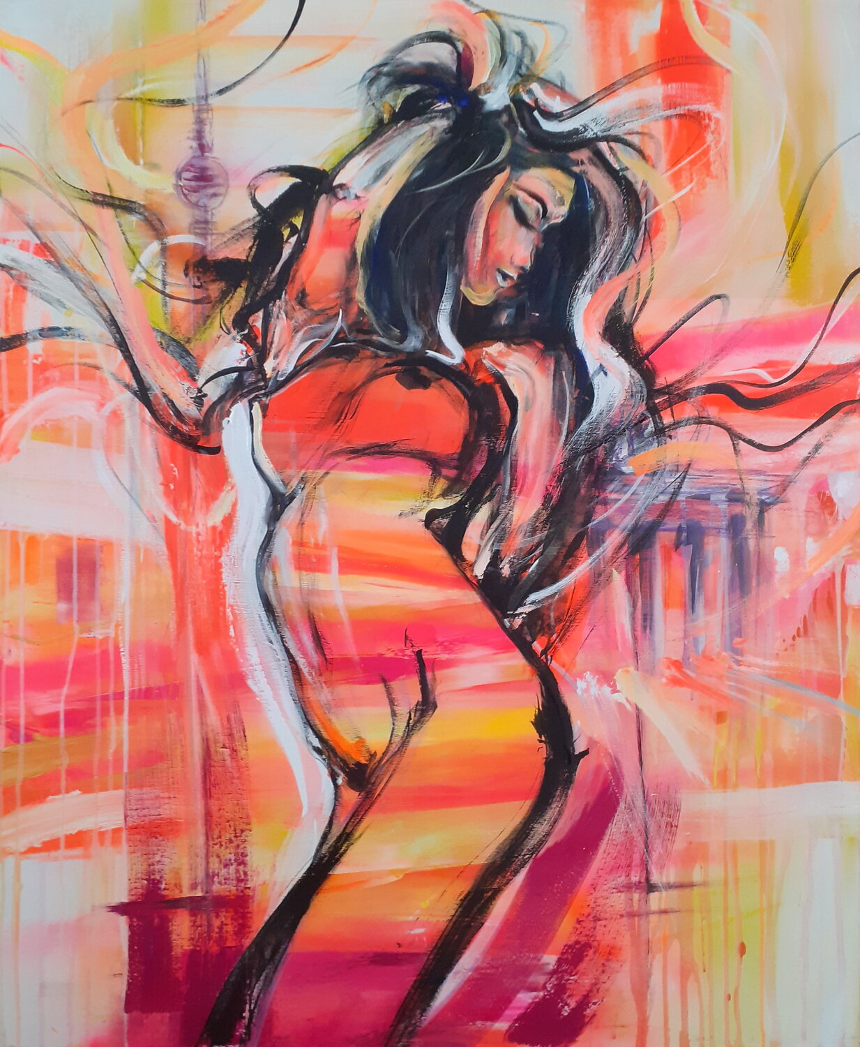 Princess Of Berlin Arno Bruse Original painting for sale