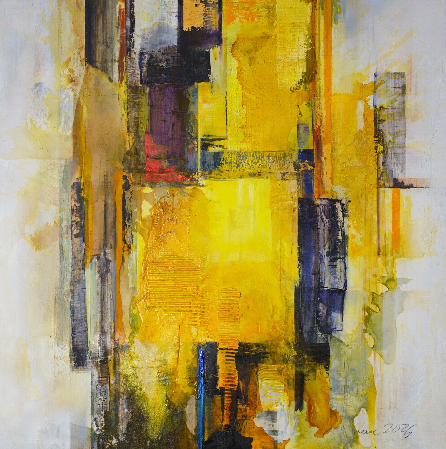 Lichtobjekt Arno Bruse Original painting for sale
