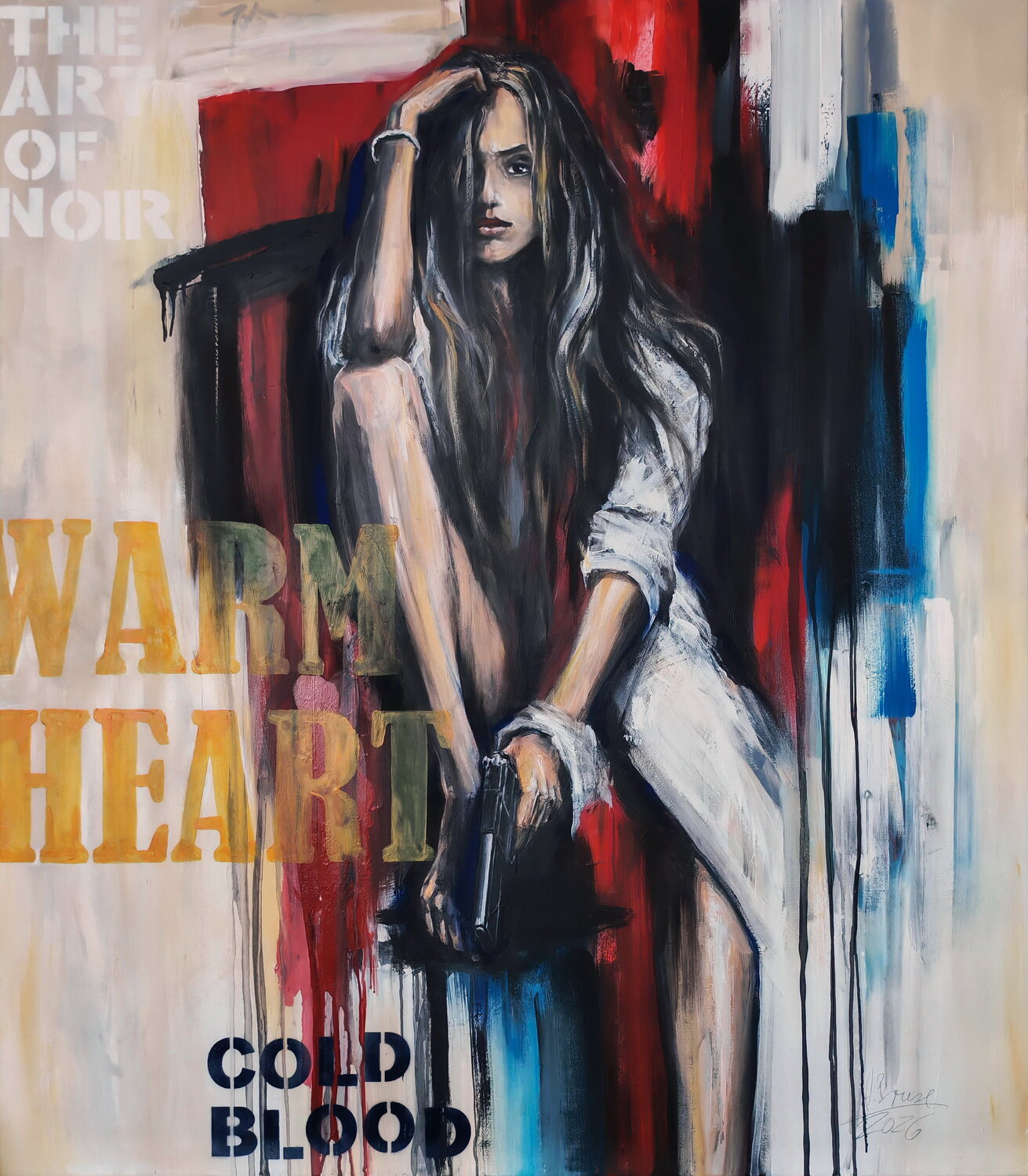 Warm Heart - Cold Blood Arno Bruse Original painting for sale
