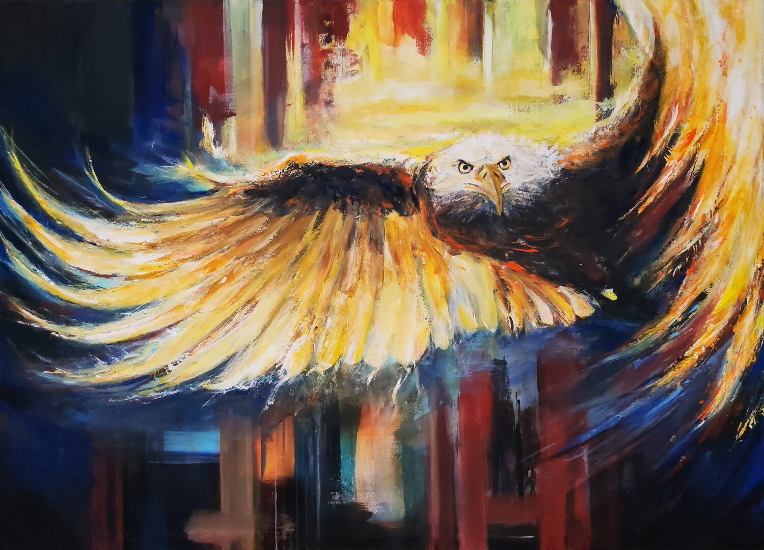 The Eagle Returns Arno Bruse Original painting for sale