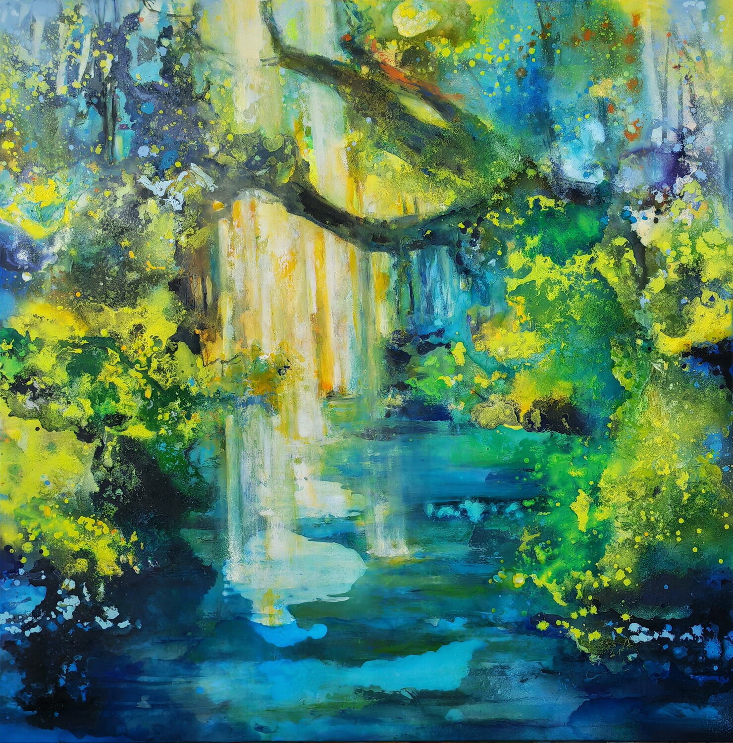 Stille Wasser Arno Bruse Originalgemälde zu verkaufen