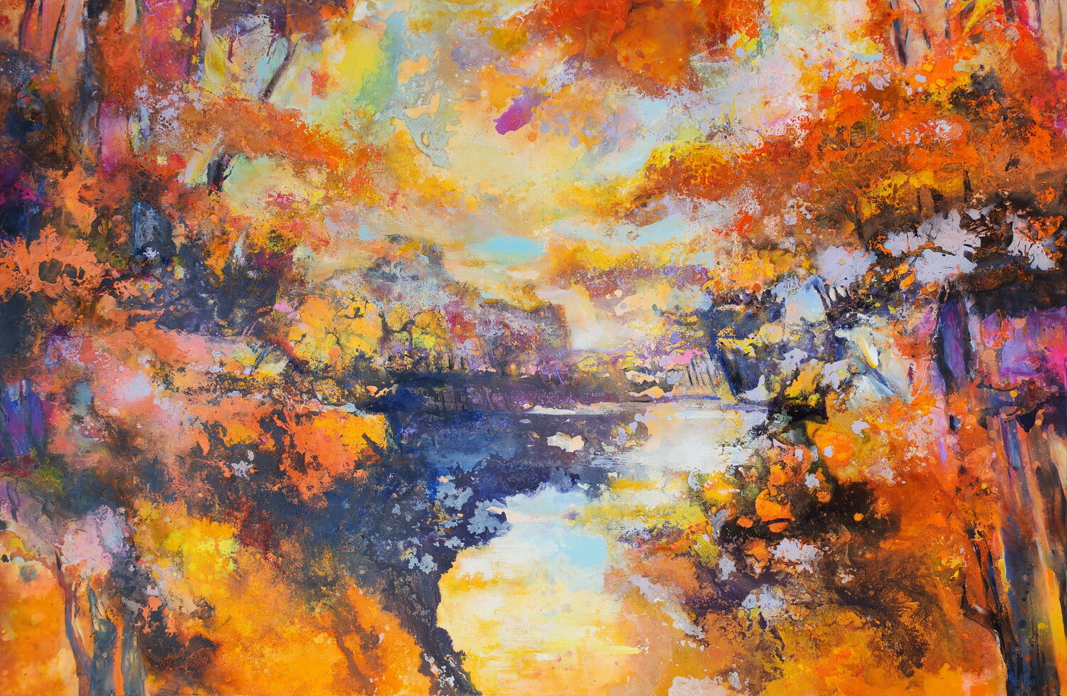 Indian Summer Arno Bruse Original painting for sale